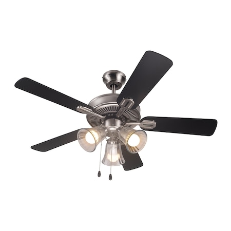Commercial Cool 42 Ceiling Fan 5-Blade With Pull Chain And Light Kit CCF45P30